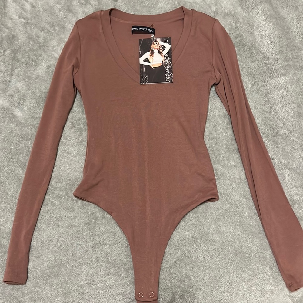 Naked Wardrobe Brown Bodysuit